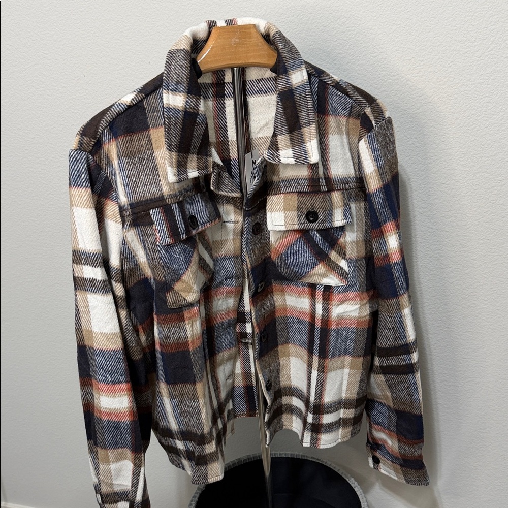 NWT Zeagoo Multicolor Plaid Jacket w4